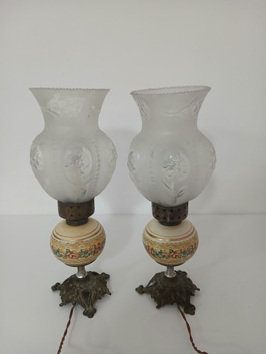 Coppia antiche lampade - lampade, da