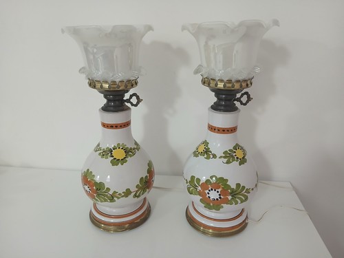 Coppia lampade ceramica - coppia,
