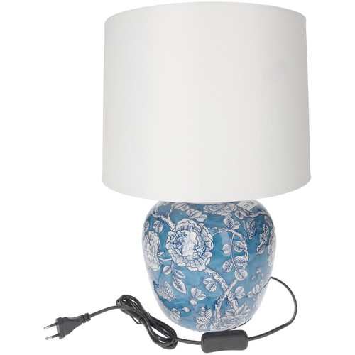 Lampada tavolo ceramica blu - lampada,