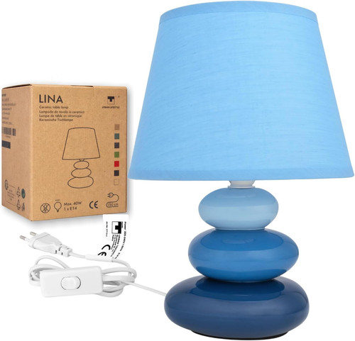 Lampada comodino lina - comodino, lina(blu)